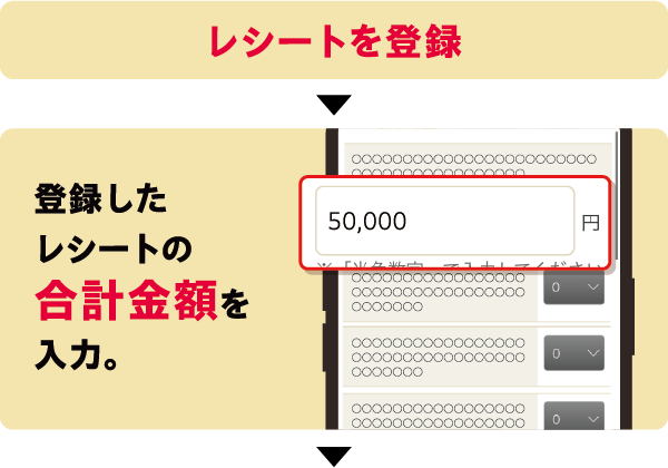 レシートを登録