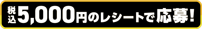 税込5,000円のレシートで応募!