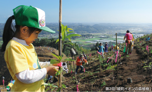 第2回「綾町イオンの森植樹」