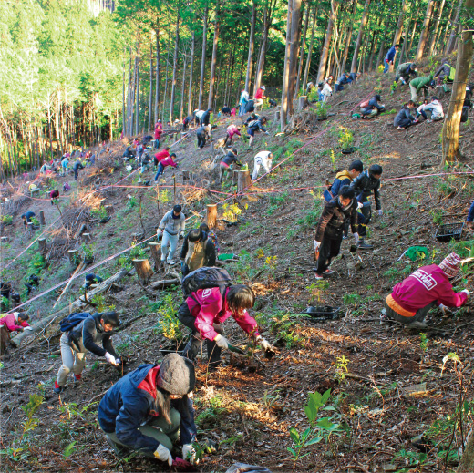 皆さまと育む、緑豊かな里山の自然。