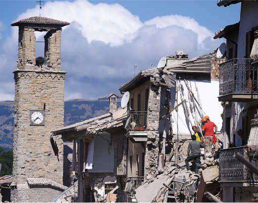 イタリア中部、ラツィオ州リエーティ県にある町アマトリーチェ(写真:AFP=時事)