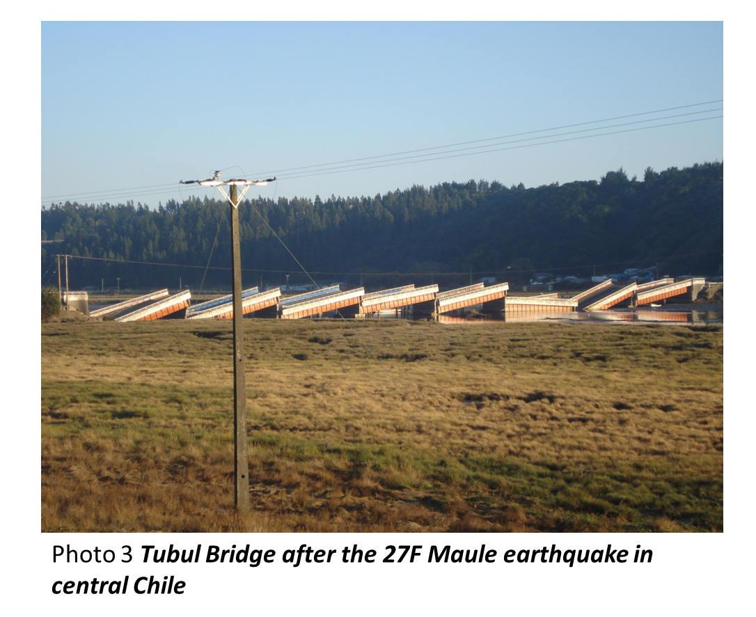 Tubul Bridge after the 27F Maule earthquake in central Chile