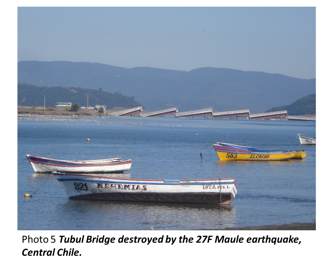 Tubul Bridge destroyed by the 27F Maule earthquak,central Chile.
