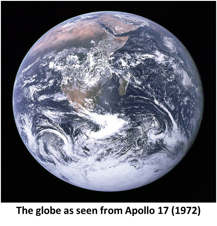 The globe as seen from Apollo 17(1972)