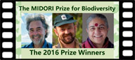 The MIDORI Prize 2016 Prize Winners
