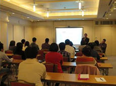 遠野まごころネット多田理事長の講演の様子