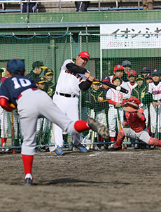 野球試合の様子